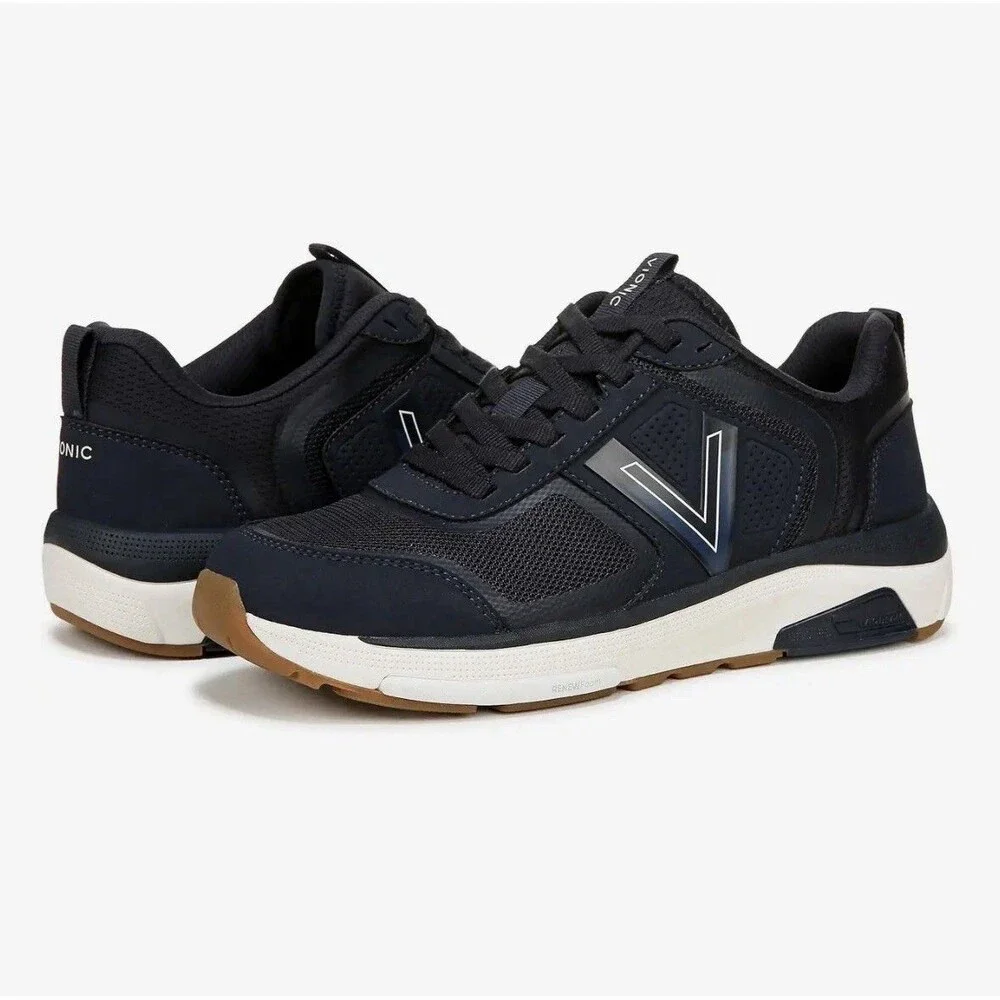 NEW Vionic Walk Strider Womens Size 8.5 Wide Fit Navy Comfort Oxford Sneakers - Picture 8 of 8